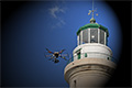 Drone με φόντο το Φάρο της Αλεξανδρούπολης, Έβρος