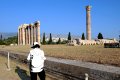 Φωτογράφος λίγο πριν τη λήψη, Ναός Ολυμπίου Διός, Αθήνα, Αττική